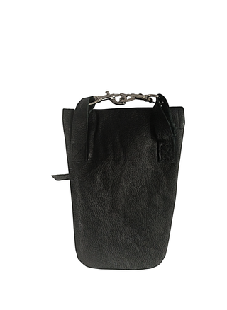 Riñonera de Cuero Con Cierre de metal