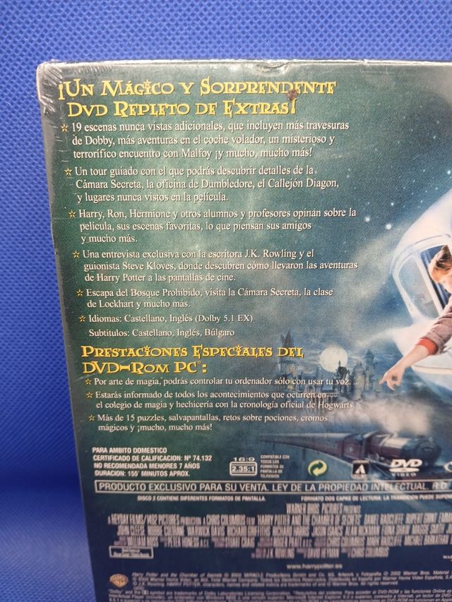 Harry Potter y la cámara secreta Dvd