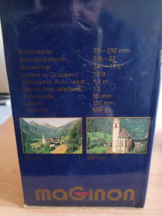 Objetivo Zoom maginon