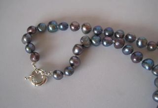 Bonito collar de perlas barrocas australianas