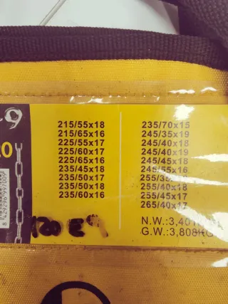 Cadenas de nieve para coche