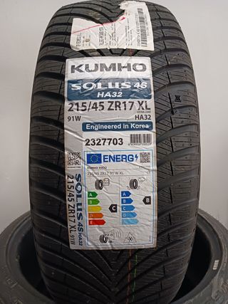 215/45 ZR17 XL KUMHO SOLUS 4S HA2