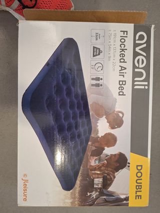 Colchoneta hinchable e inflador
