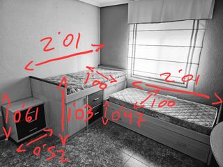 Dormitorio juvenil.