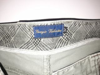 Pantalone in tessuto grigio- verde taglia 52 Sergi