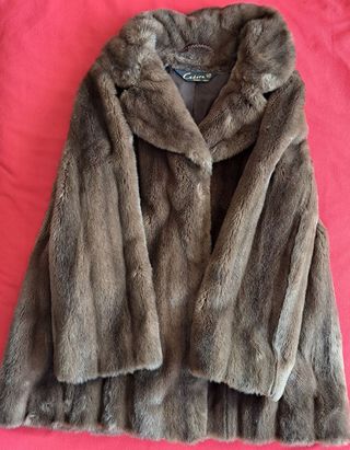 📢 👀 ¡LIQUIDACION ! ABRIGO MUJER PIEL SINTETICA