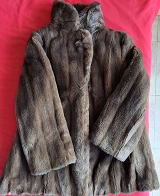 📢 👀 ¡LIQUIDACION ! ABRIGO MUJER PIEL SINTETICA