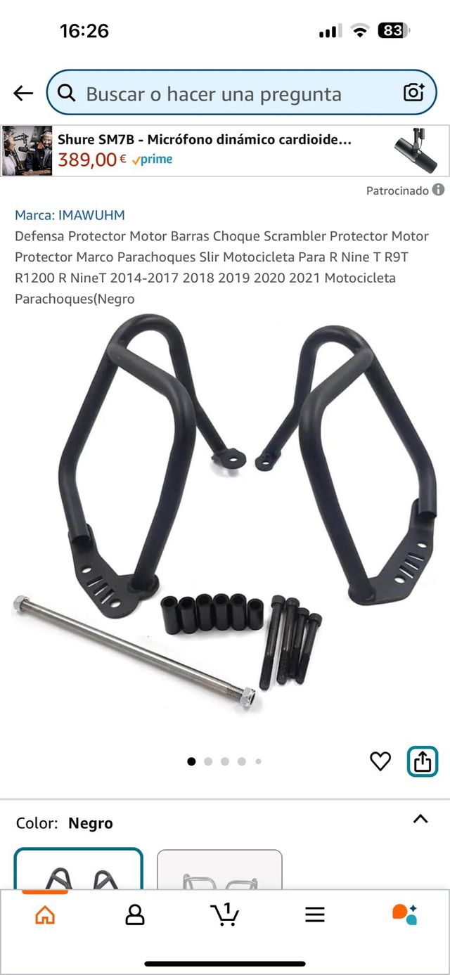 Barras protectoras R9T R1200 2014 2021