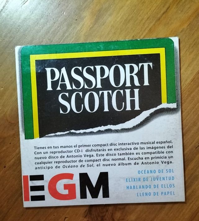 Cd promocional Antonio Vega - Océano de Sol