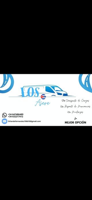 Transporte de mercancia en furgoneta