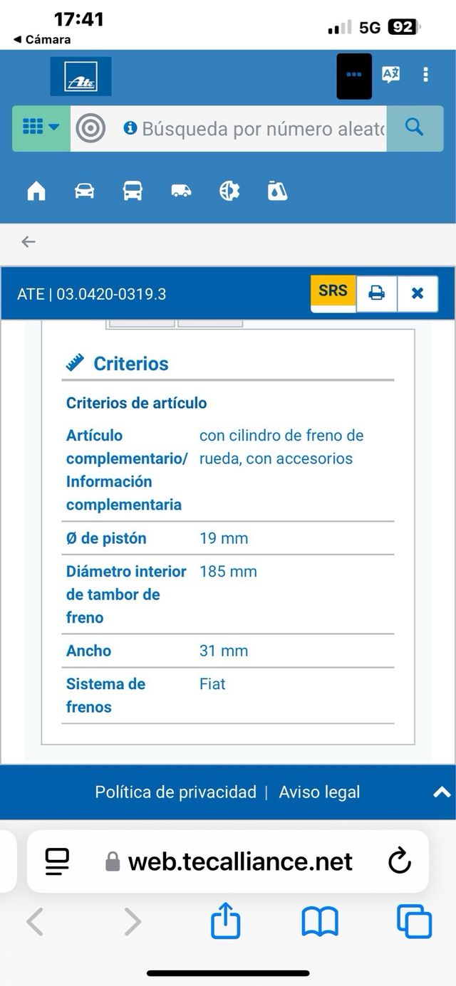 Juego zapatas traseras.