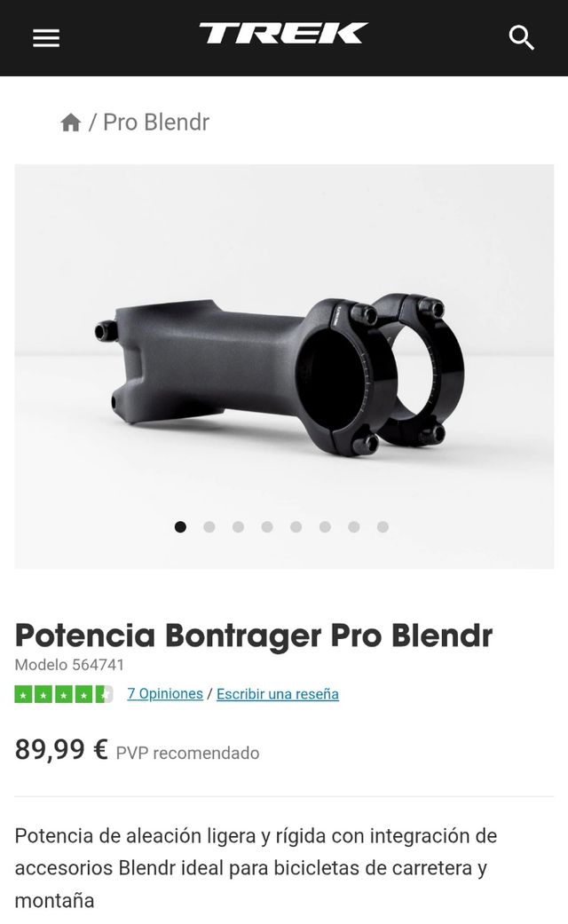 Juego Manillar y Potencia Bontrager