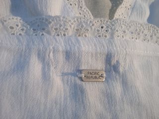 Blusa Top blanca Pacific Republic S 