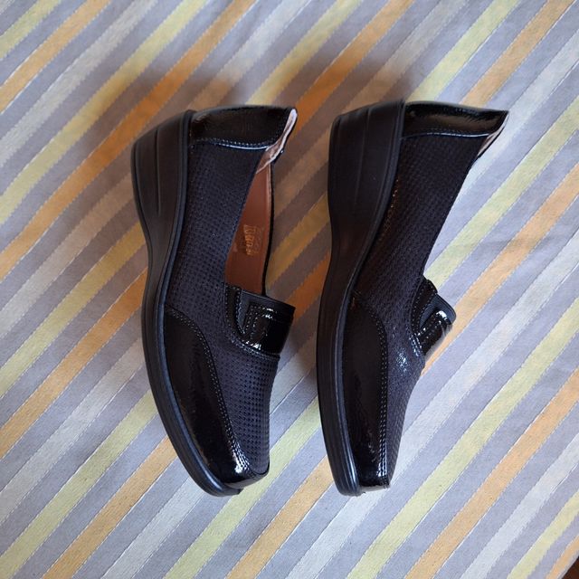 Zapatos plano negros