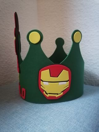 Corona cumpleaños Iron Man Marvel