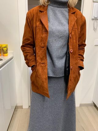 Chaqueta de ante