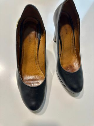 Zapato negro piel tacon Martinelli