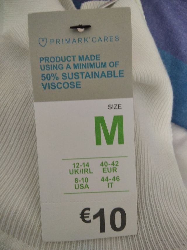 Camisa blanca cuello largo primark