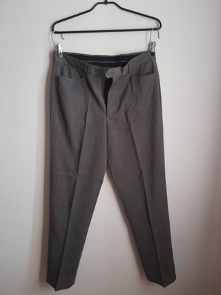 Pantalone da giacca grigio chiaro 50 in lana vergi
