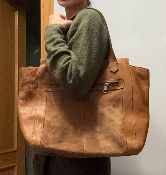 Bolso piel Massimo Dutti