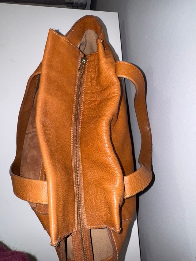 Bolso piel Massimo Dutti