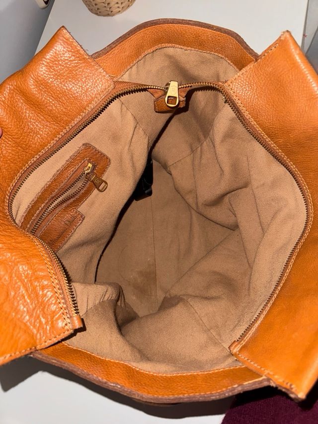 Bolso piel Massimo Dutti