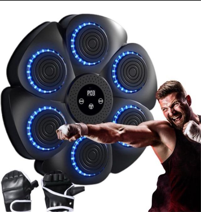 Máquina de Boxeo Musical con Guantes de Boxeo