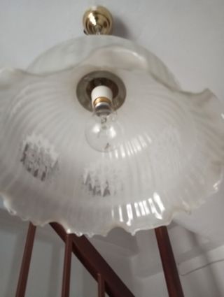 Lampara antigua de cristal