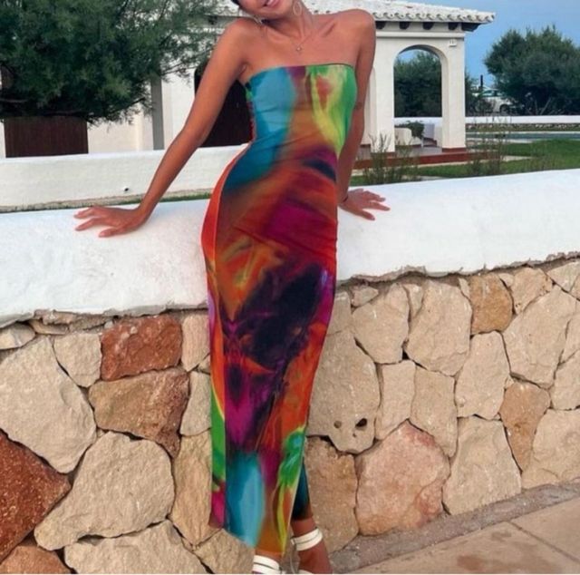 Vestido multicolor Zara