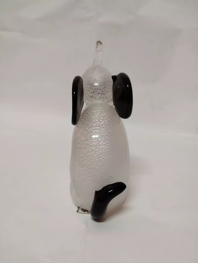 Statuetta Elefante Fermacarte In Vetro Di Murano.