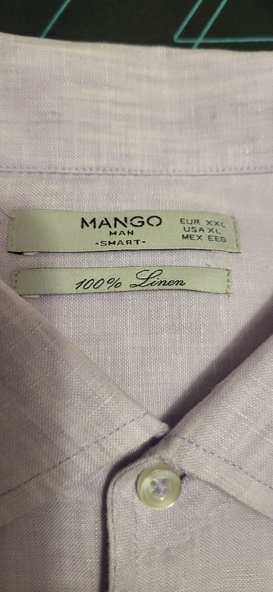 Camisa de lino t.XXL de Mango