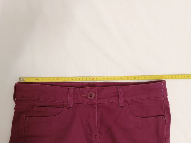 Pantaloni Tally Weijl donna M 38 skinny Borgogna