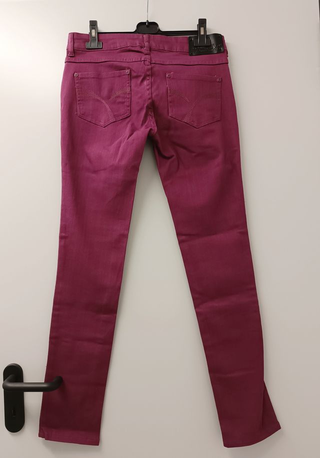 Pantaloni Tally Weijl donna M 38 skinny Borgogna