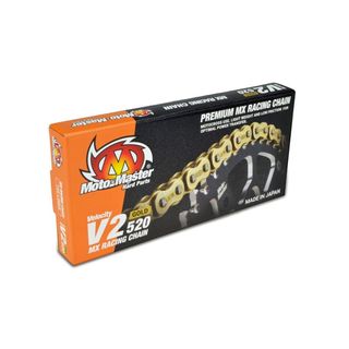 CADENA MOTOMASTER V2 520 GOLD REFORZADA SIN RETENE