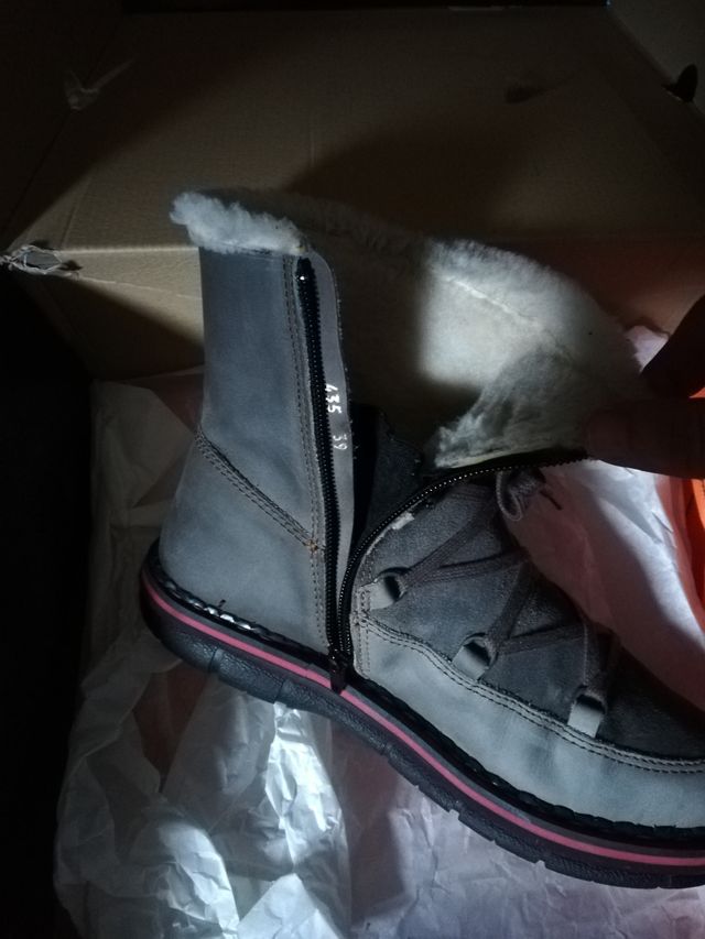 Botas de piel Art grises de mujer