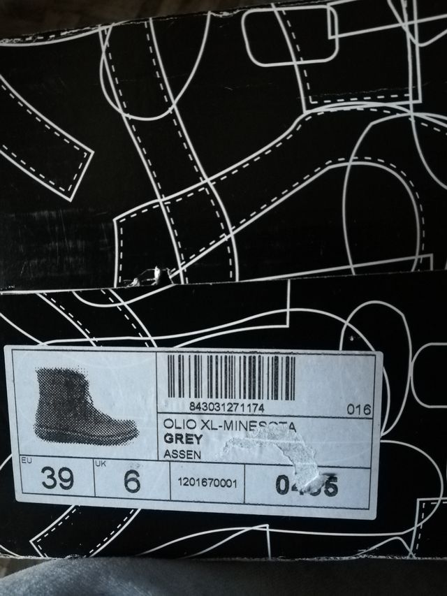 Botas de piel Art grises de mujer