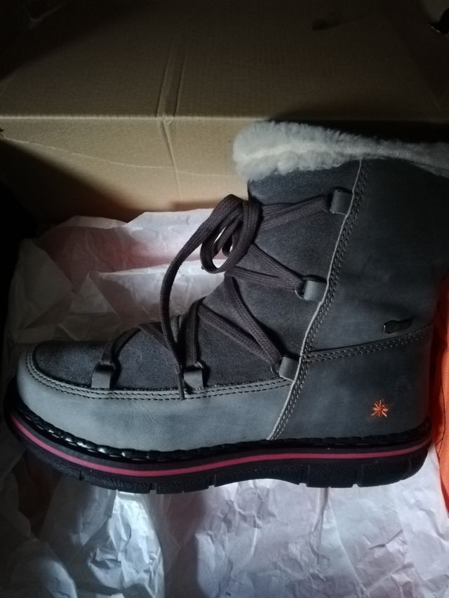 Botas de piel Art grises de mujer