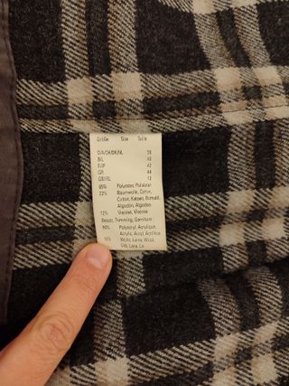 Gabardina gris desmontable mujer talla 42