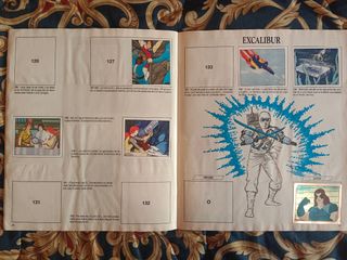 Album cromos GI Joe 55% completo