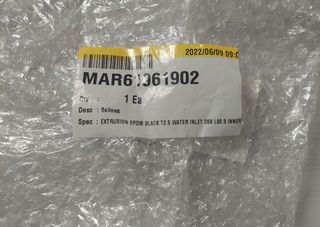 Lavadora LG, recambio extursión EPDM T 2.5