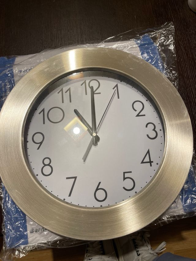 Orologio da parete Bernar in acciaio