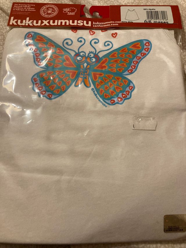 Vestido kukuxumusu 0 a 6 meses