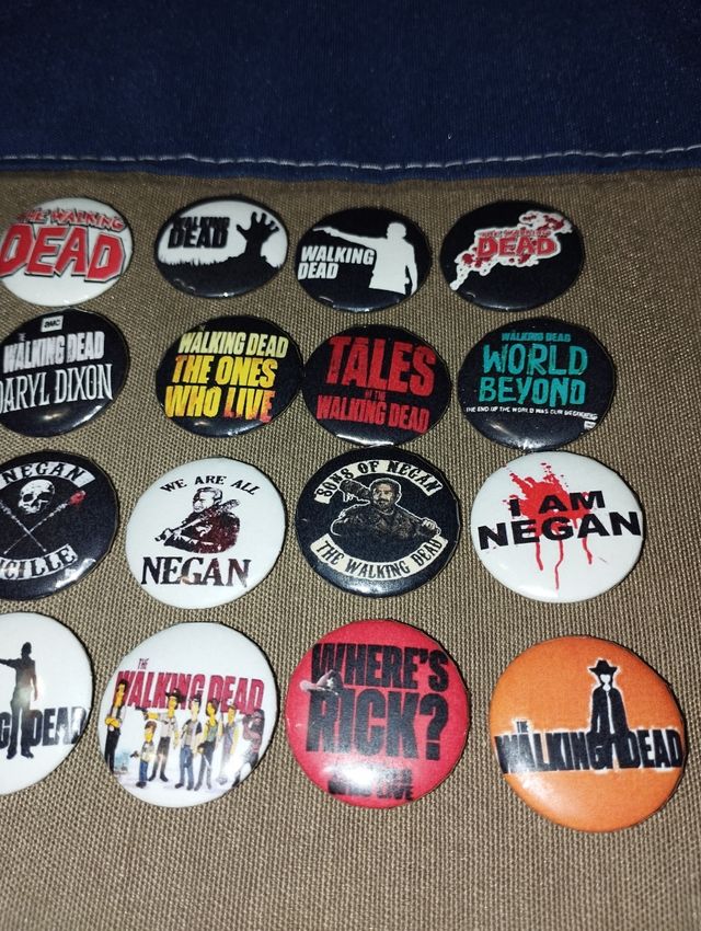 Lote 20 chapas walking dead TV series