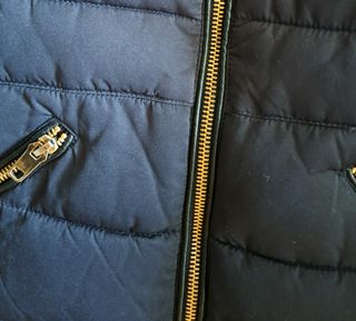 Chaqueta acolchada azul Zara TALLA M