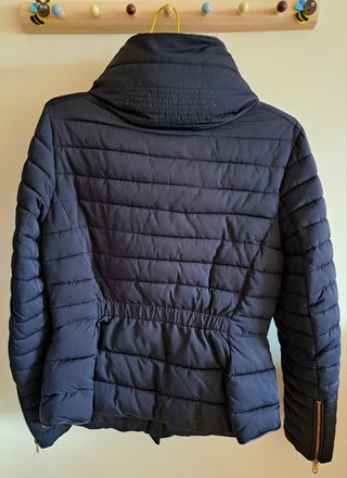 Chaqueta acolchada azul Zara TALLA M