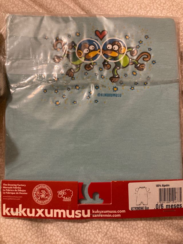 Body bebé kukuxumusu 0 a 6 meses