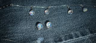 Conjunto pendientes y pulsera swarovski