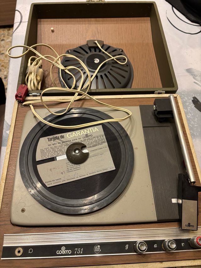 Tocadiscos vintage año 1970