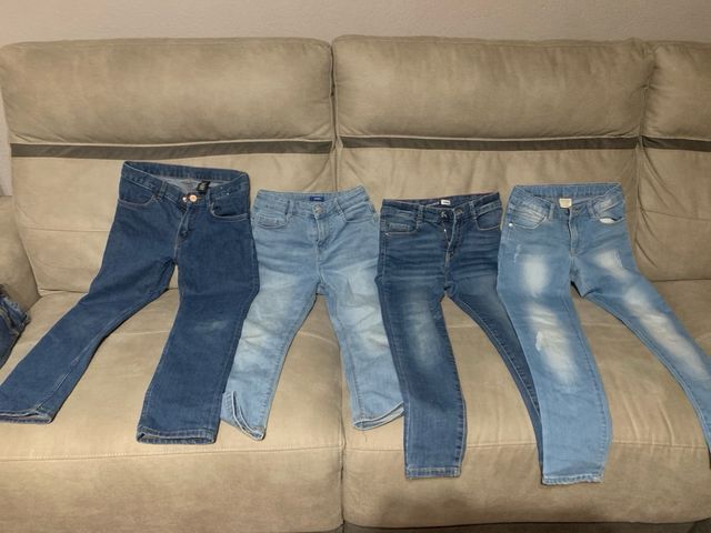 Vaqueros niña talla 128  