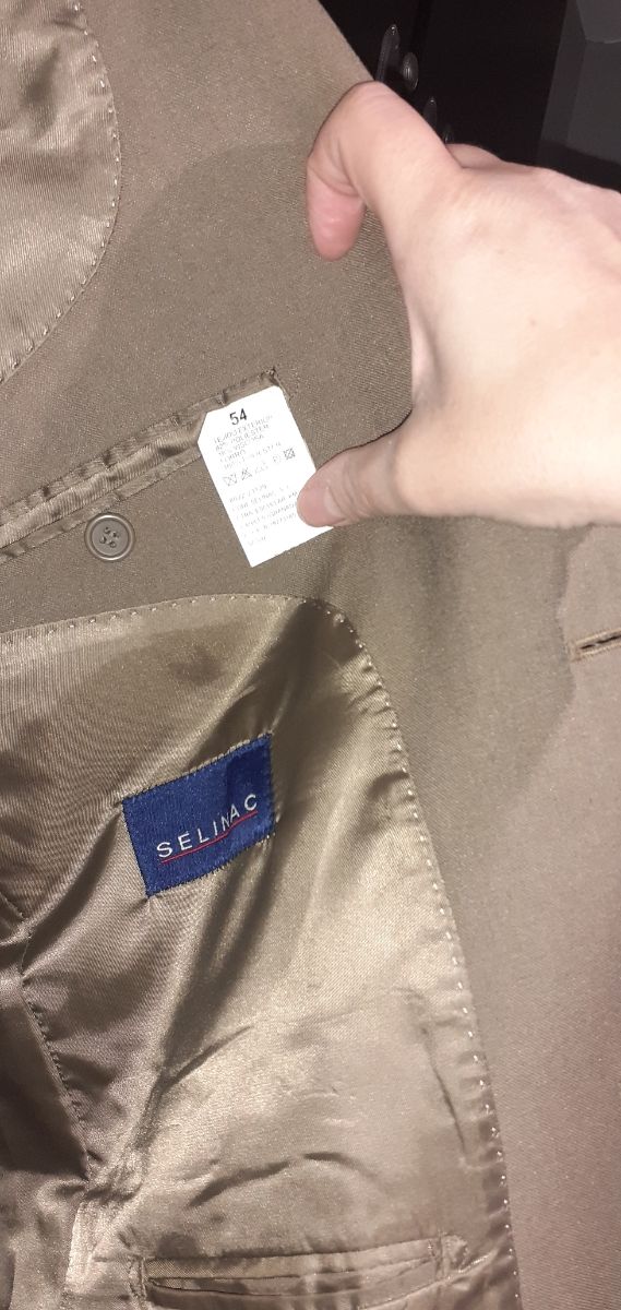 Traje hombre talla grande